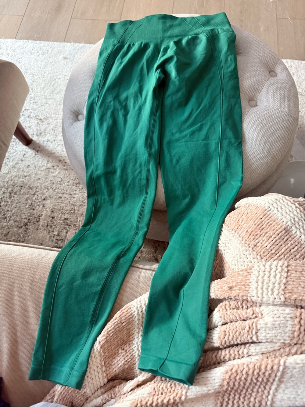Women's Emerald Green High-Waist Leggings